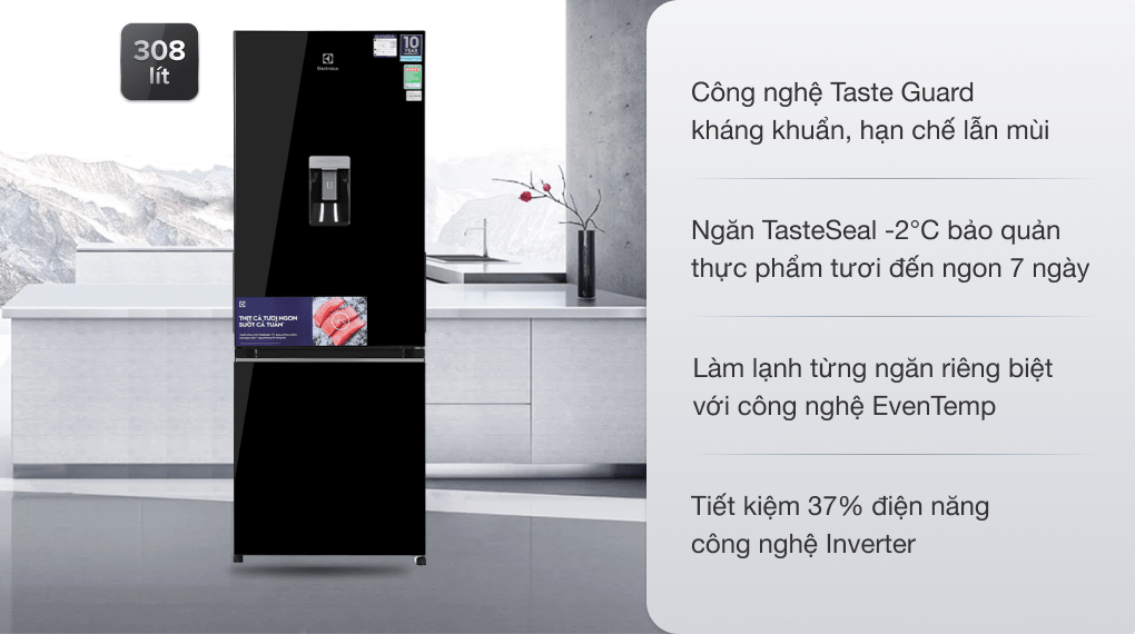 Electrolux Inverter 308 lít EBB3442K-H